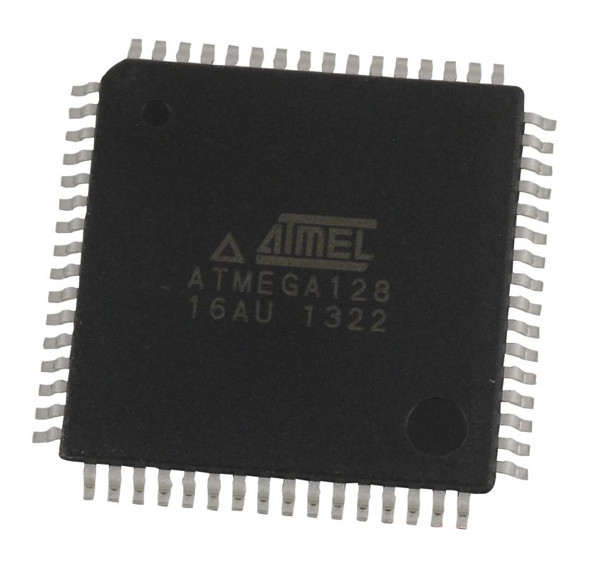 Microchip Atmega128-16Aur. Microcontroller Mcu, 8 Bit, Atmega, 16Mhz, Tqfp-64