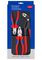 Популярный комплект KNIPEX из трех компонентов, включая плоскогубцы и режущий инструмент