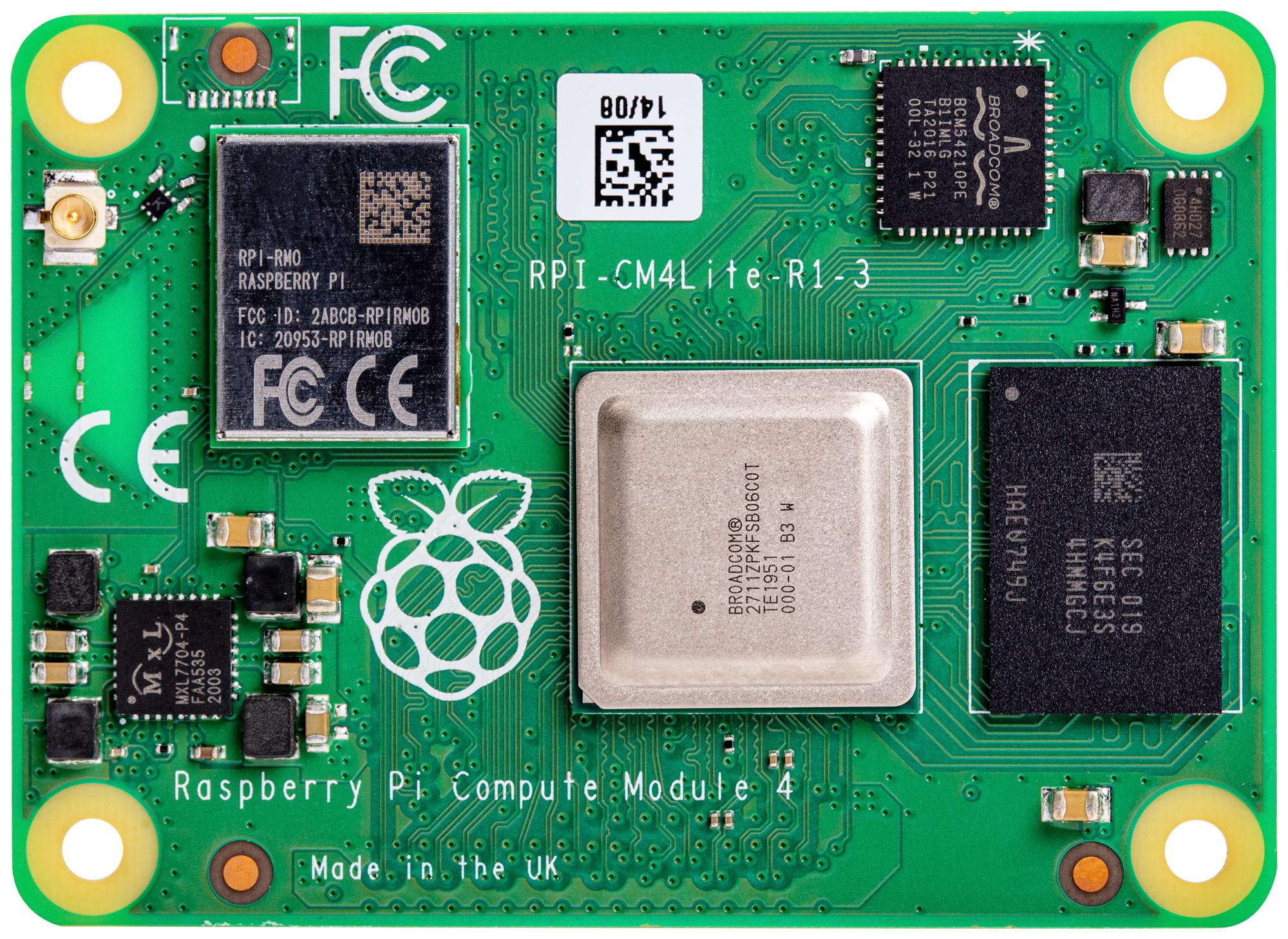 CM4104000 - Raspberry-pi - RPI COMPUTE MODULE 4 LITE, 4GB RAM, WIFI