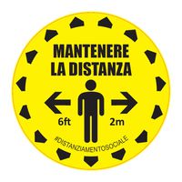 500MM Social Distance Sticker IT