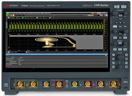 Next-Gen Digital Storage Oscilloscope from Keysight, Infiniium EXR Series, 8 Channel, 6 GHz, 16 GSPS, 100 Mpts, 71.7 ps