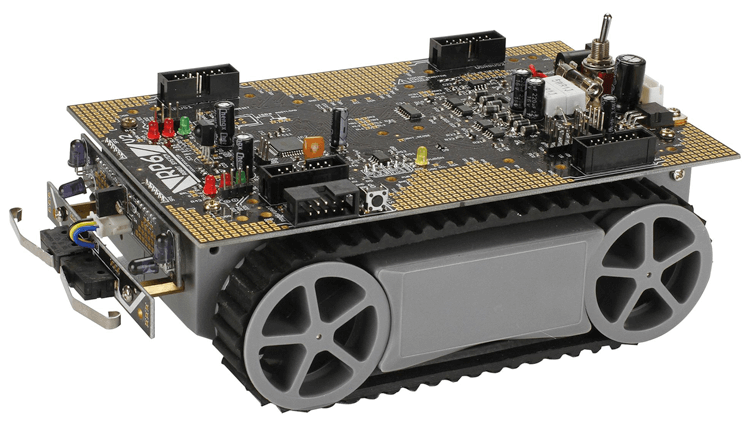 RP6v2 Robotic vehicle with ATMEGA32 MCU